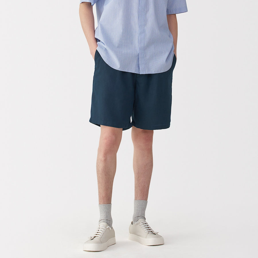 Men's Ramie short pants Light greyS