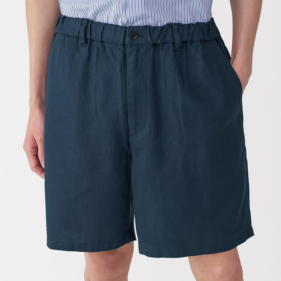 Men's Ramie short pants Light greyS