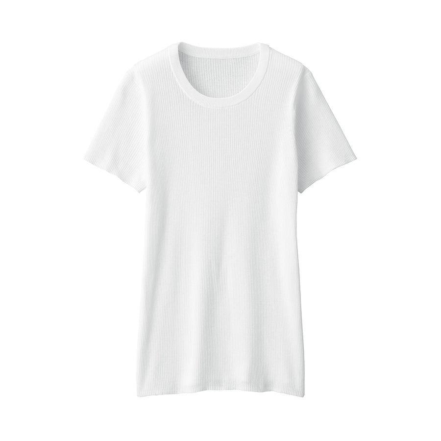 W's high twist cotton S/Slv knit pulloverOff WhiteS