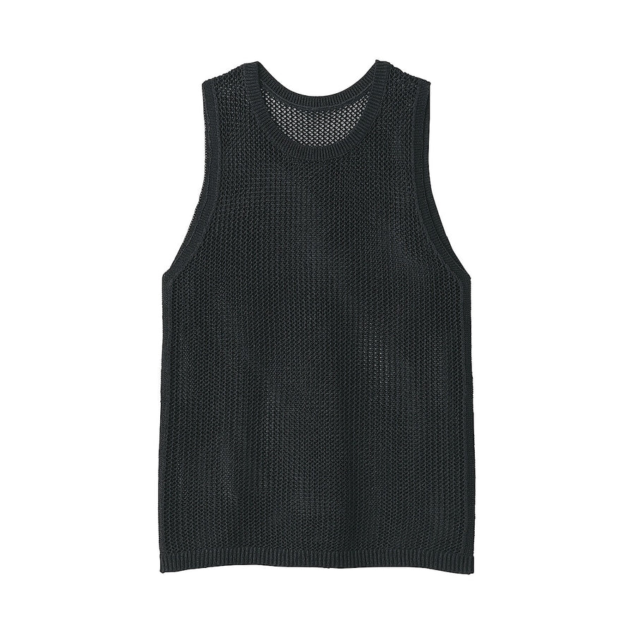 Women's washi blended knit sleeveless pull over C greyS