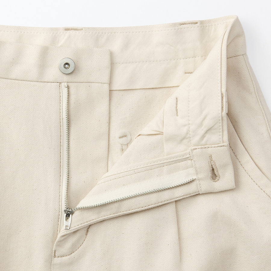 Women's washi blended twill pants Natural23inch