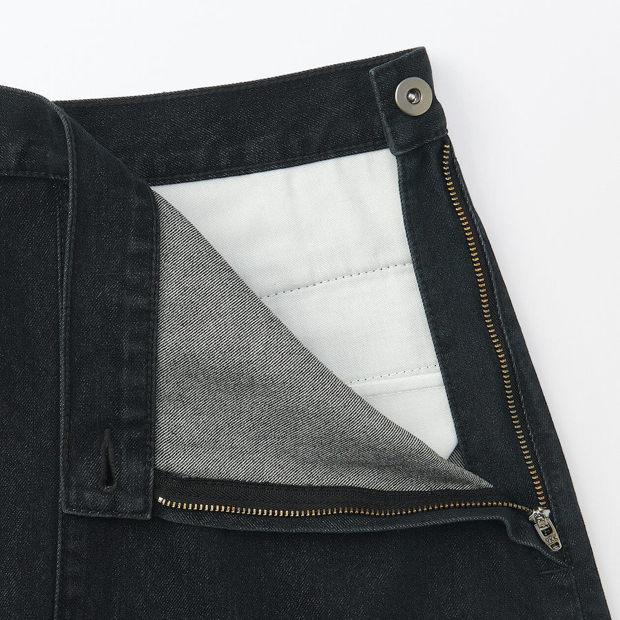 Women's washi blended denim skirt Dark grey23inch