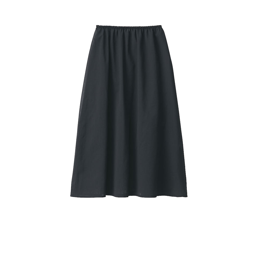 Women's ramie tucked Skirt Off WhiteXXS