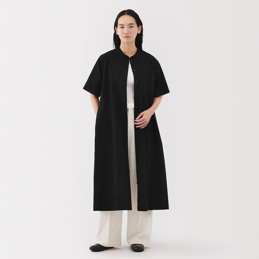W's Cool touch S/Slv shirt dressBlackXS