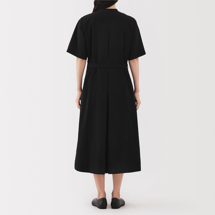 W's Cool touch S/Slv shirt dressBlackXS