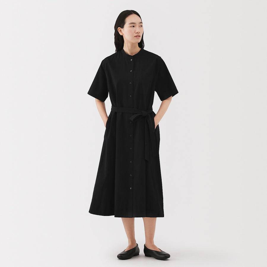 W's Cool touch S/Slv shirt dressBlackXS