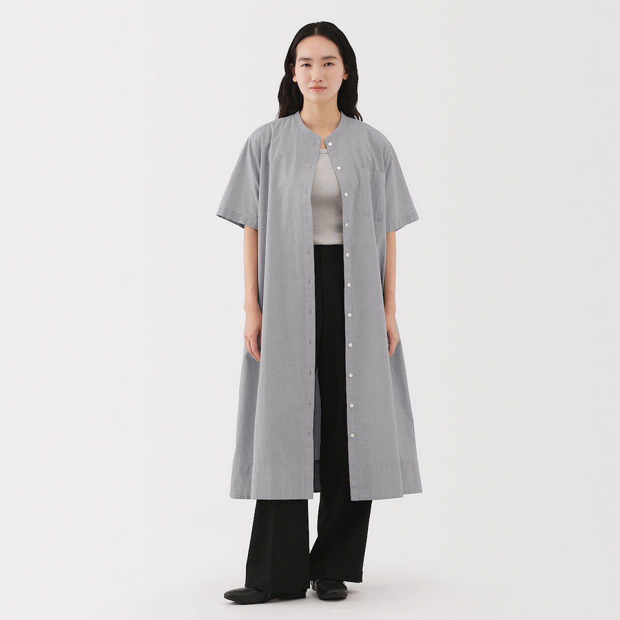 W's Cool touch S/Slv shirt dressBlackXS