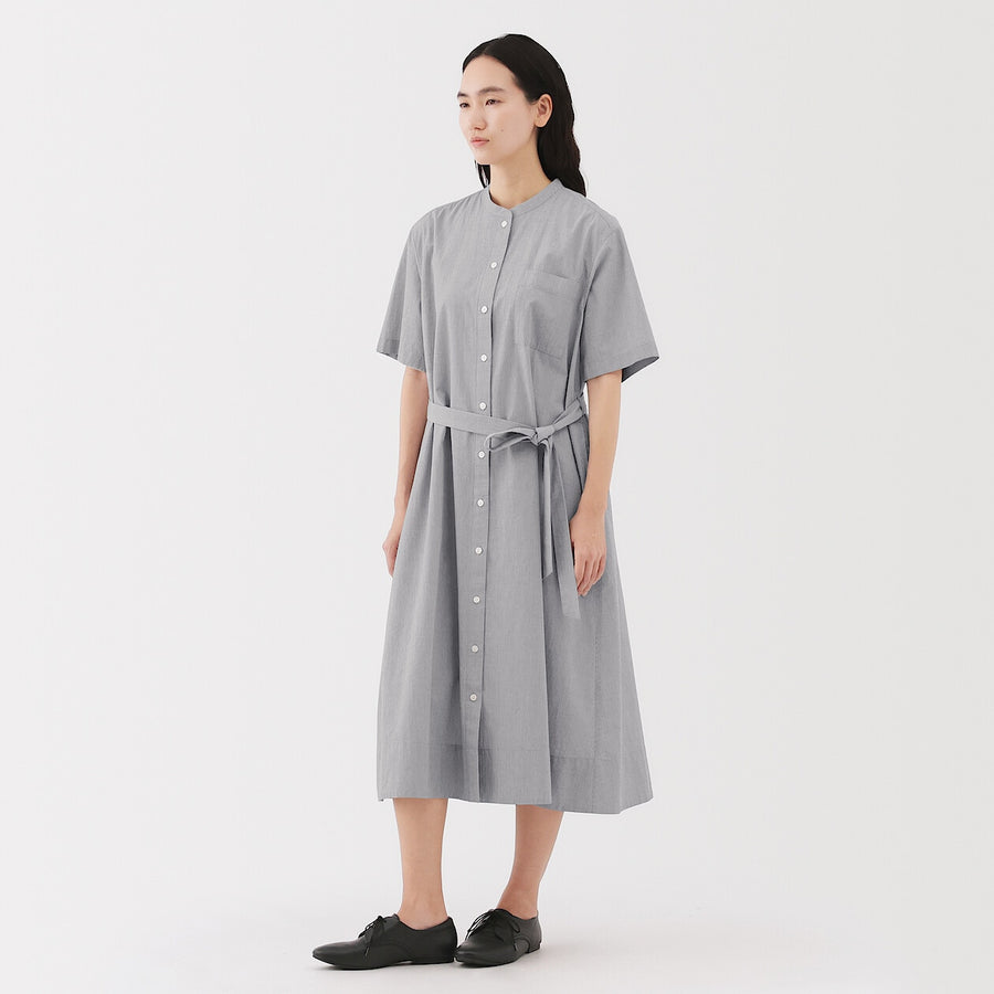 W's Cool touch S/Slv shirt dressBlackXS