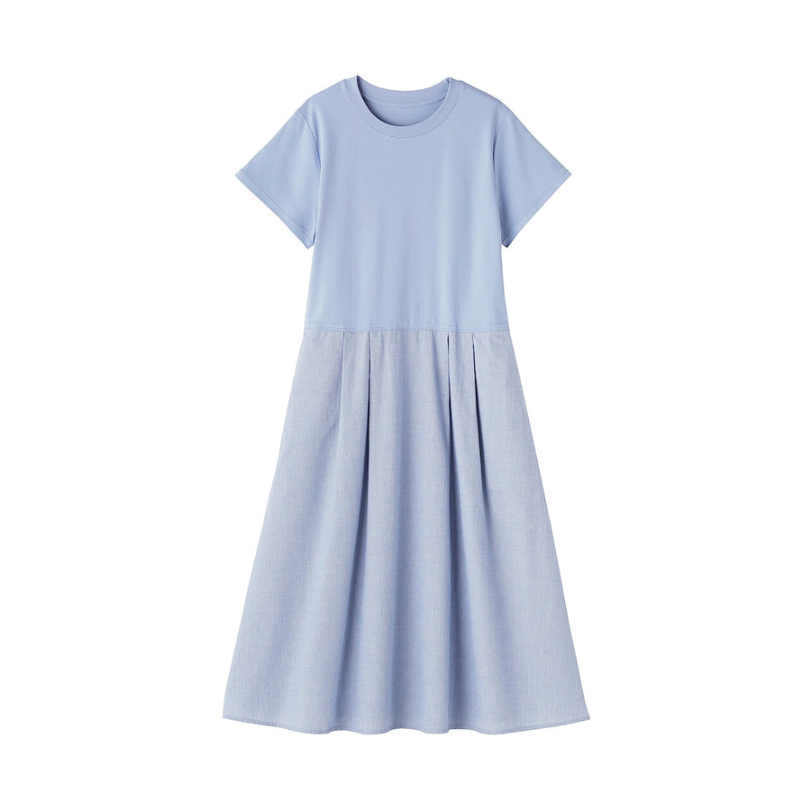 W's Cool touch S/Slv dress Saxe BlueXS