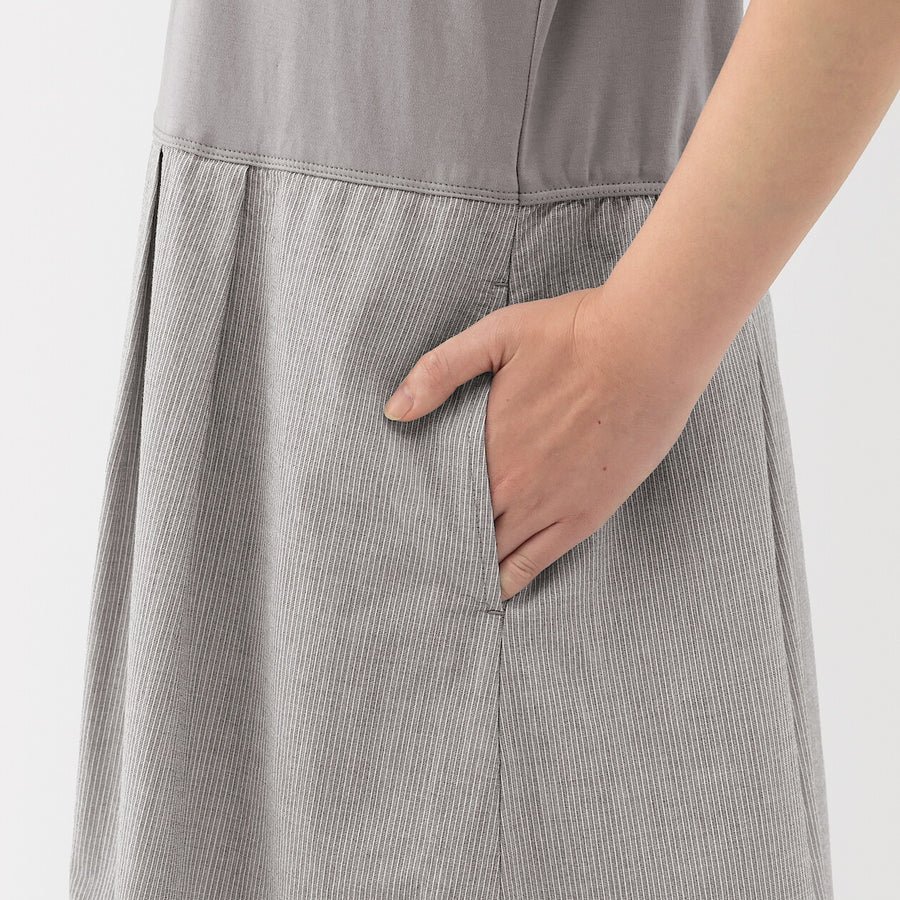 W's Cool touch S/Slv dress Saxe BlueXS