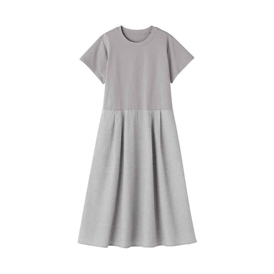 W's Cool touch S/Slv dress Saxe BlueXS