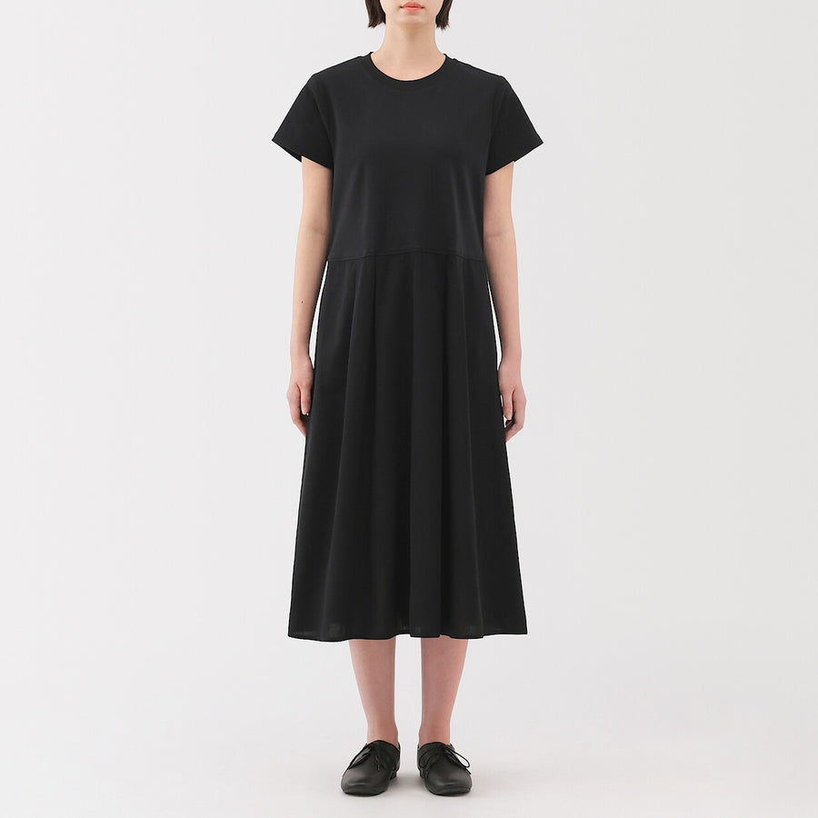 W's Cool touch S/Slv dress Saxe BlueXS