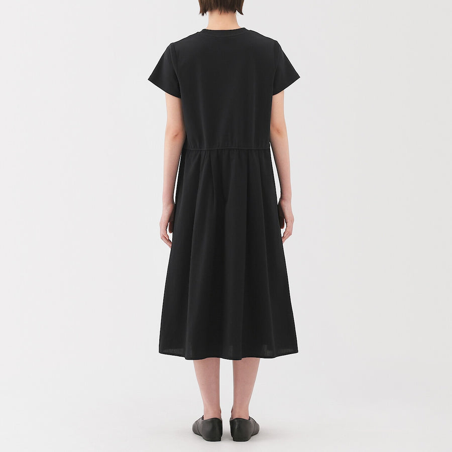 W's Cool touch S/Slv dress Saxe BlueXS