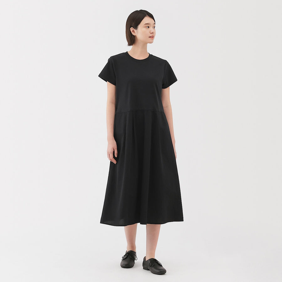 W's Cool touch S/Slv dress Saxe BlueXS