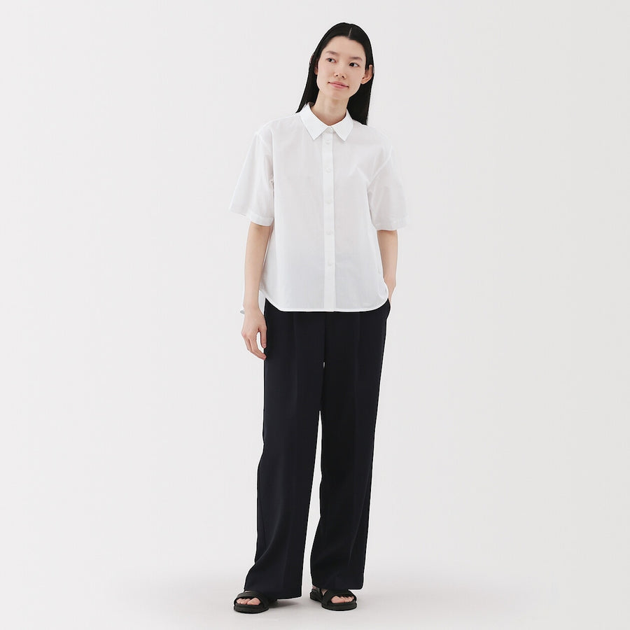 W's Cool touch Regular collar S/Slv shirtWhiteXS