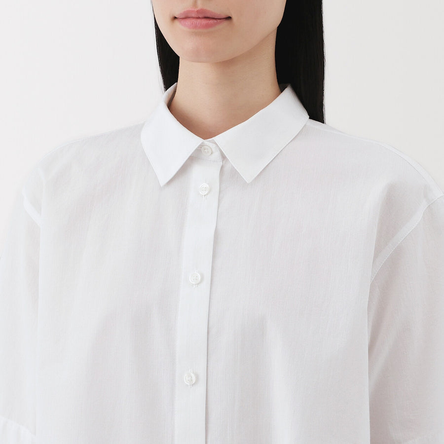 W's Cool touch Regular collar S/Slv shirtWhiteXS