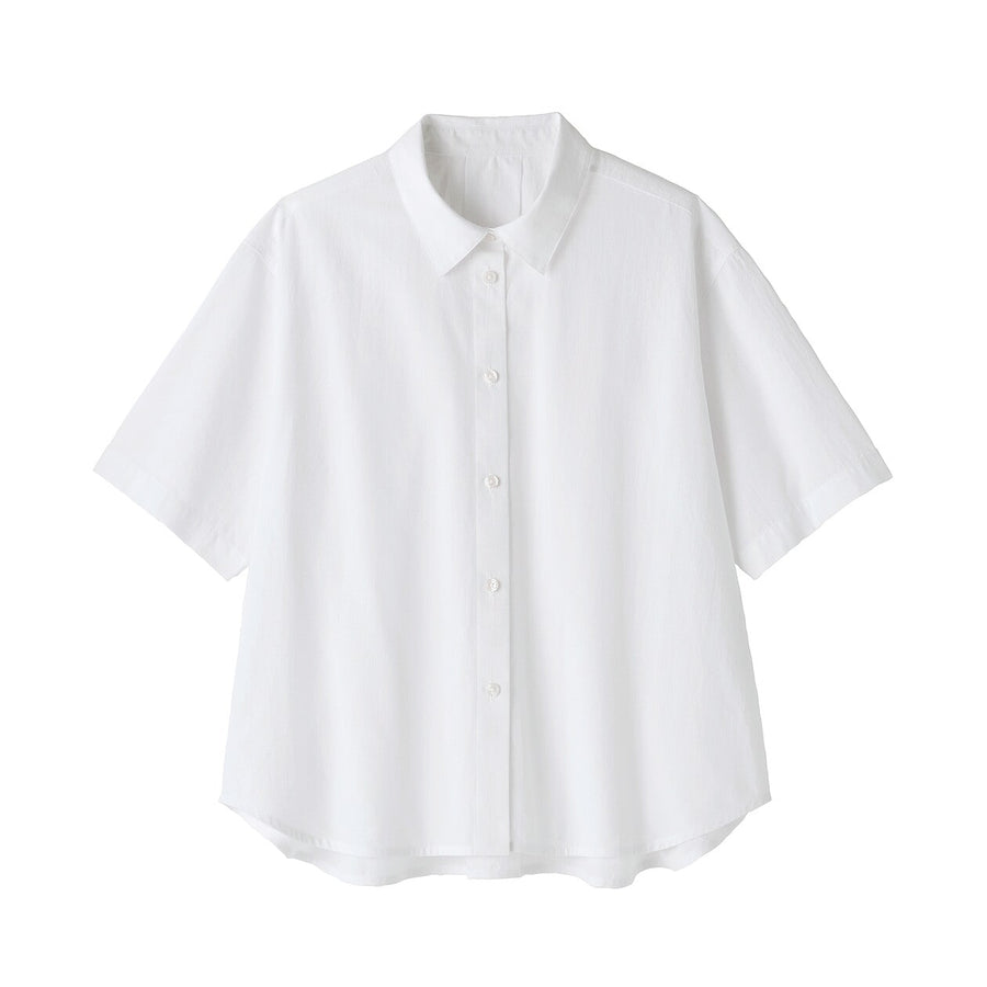 W's Cool touch Regular collar S/Slv shirtWhiteXS