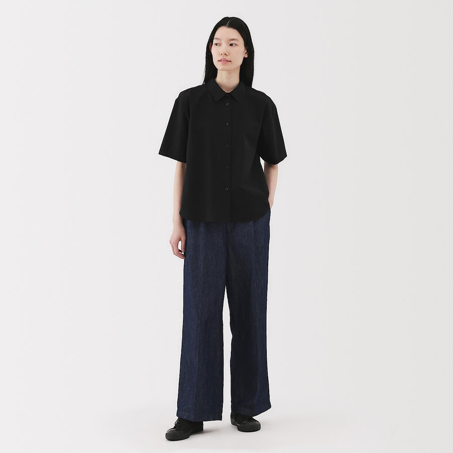 W's Cool touch Regular collar S/Slv shirtWhiteXS