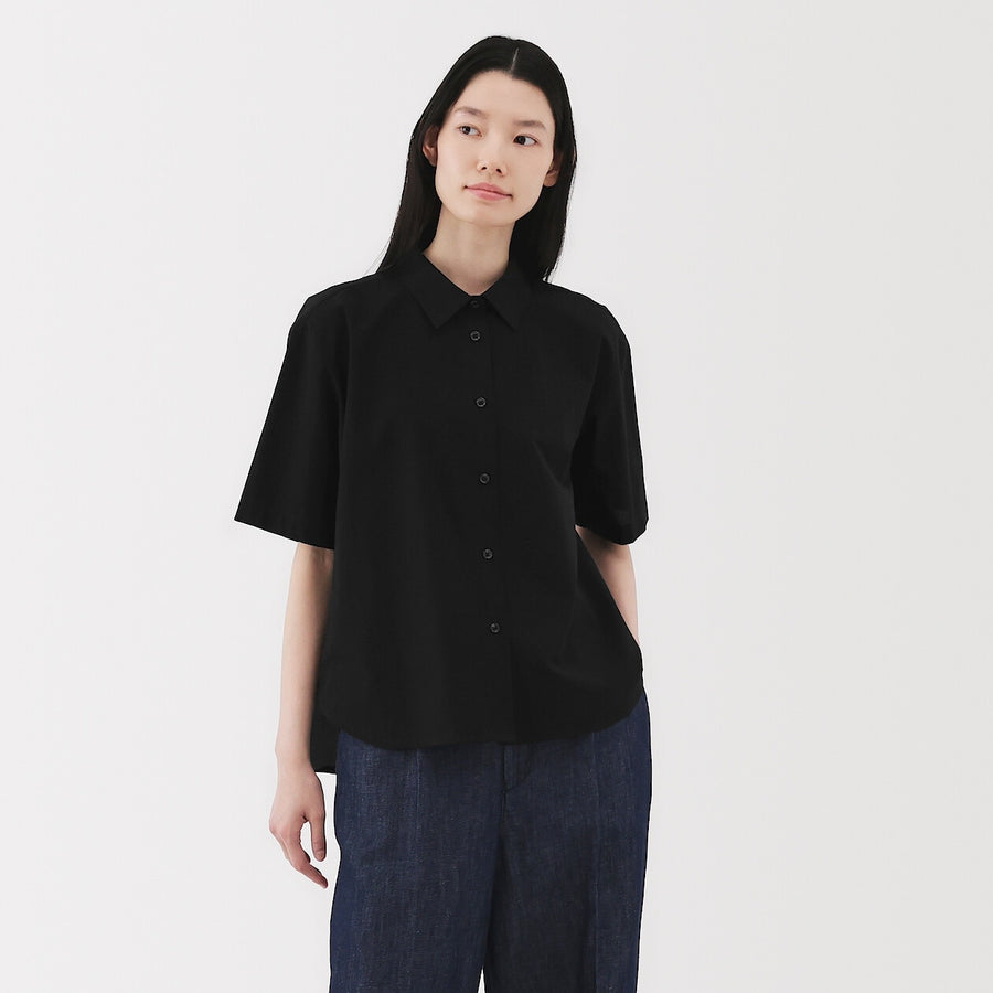 W's Cool touch Regular collar S/Slv shirtWhiteXS