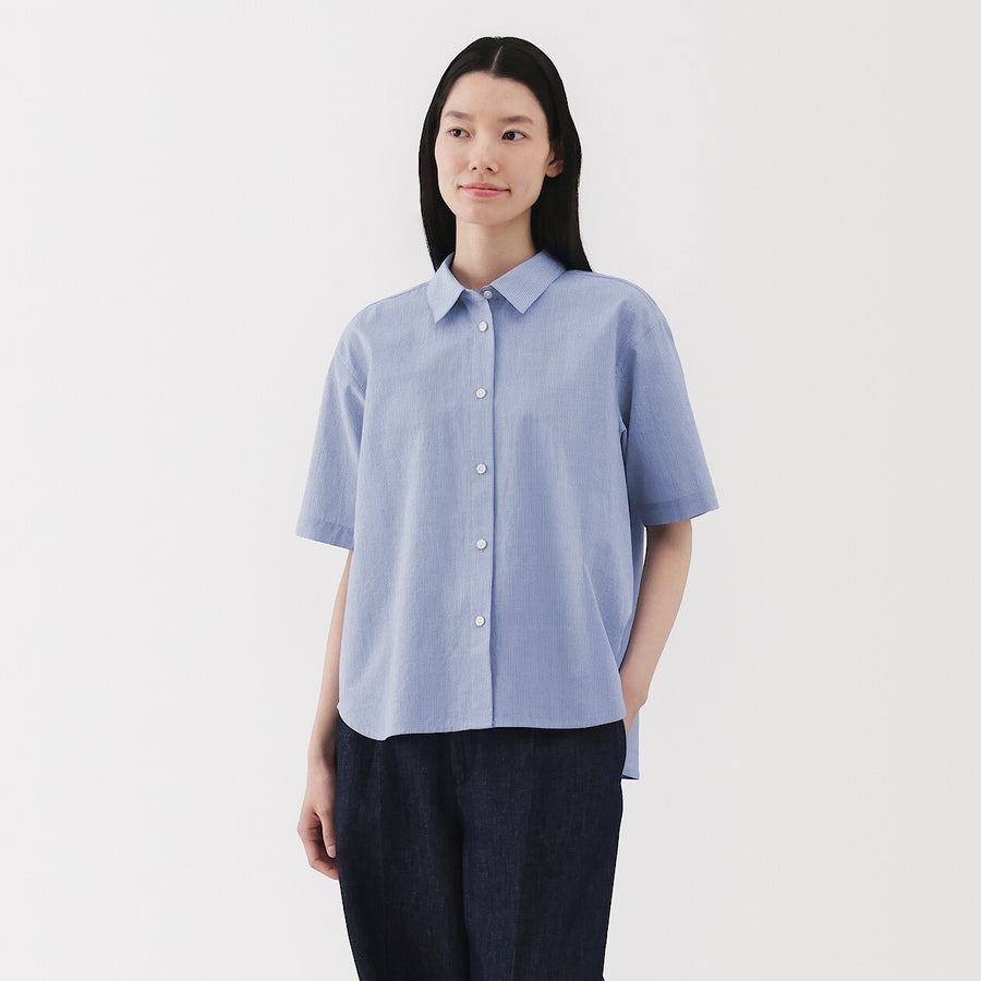 W's Cool touch Regular collar S/Slv shirtWhiteXS