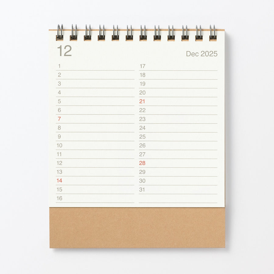 Sunday start Rokki calendar / S / Dec. 2025 - Dec. 2026