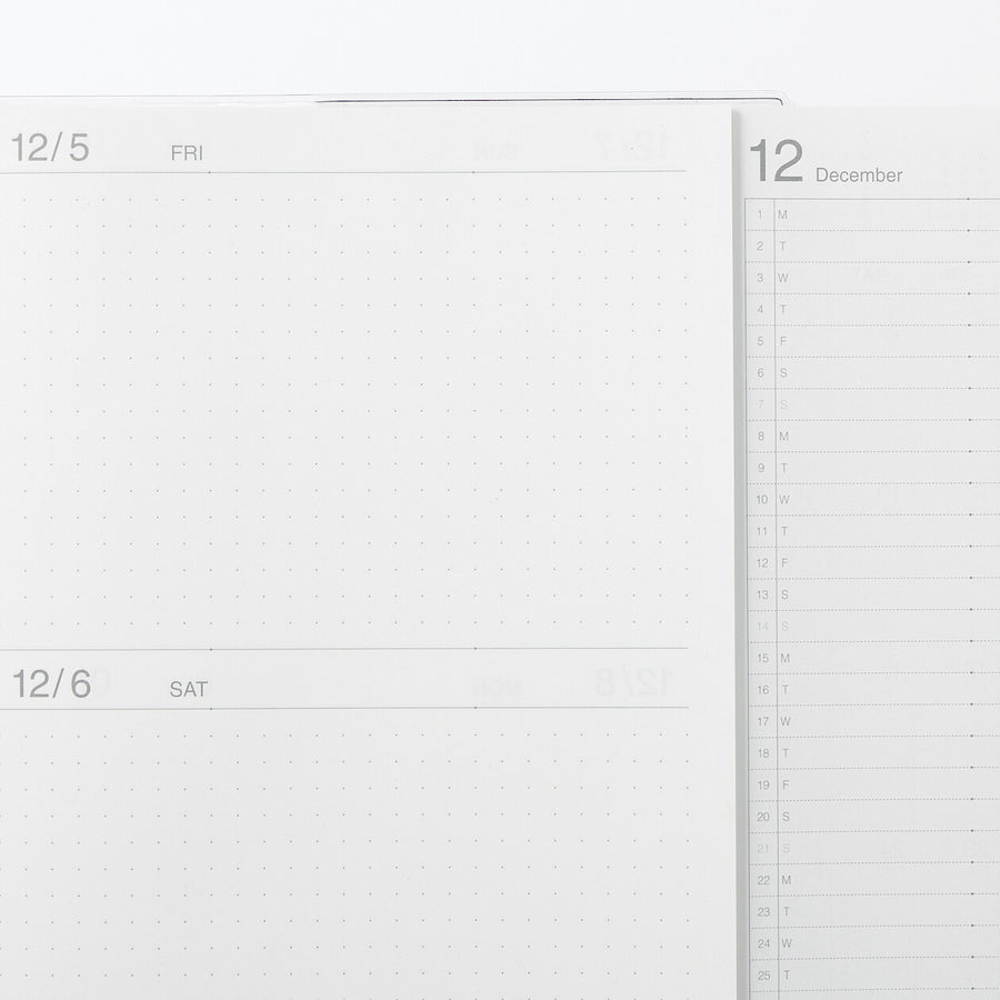 Viewable-at-once Monthly/Daily planner / From Dec. 2025