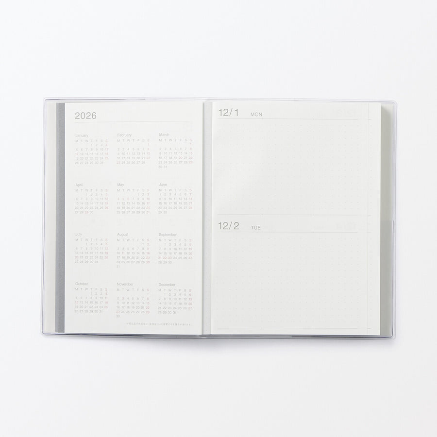 Viewable-at-once Monthly/Daily planner / From Dec. 2025