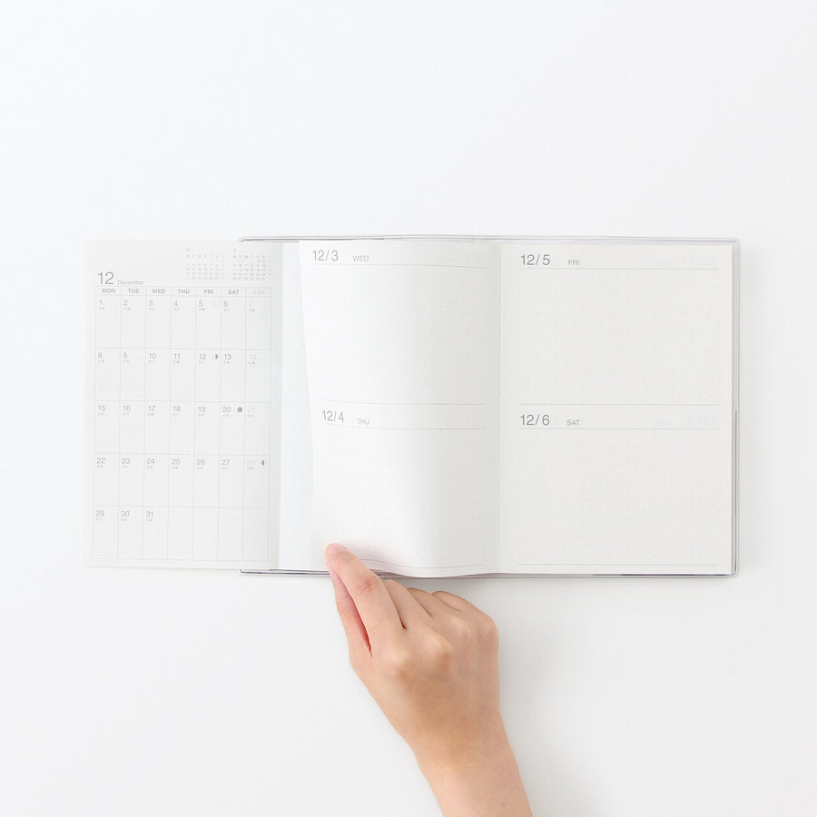 Viewable-at-once Monthly/Daily planner / From Dec. 2025