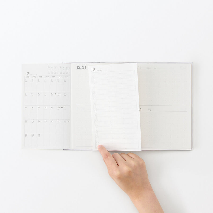 Viewable-at-once Monthly/Daily planner / From Dec. 2025