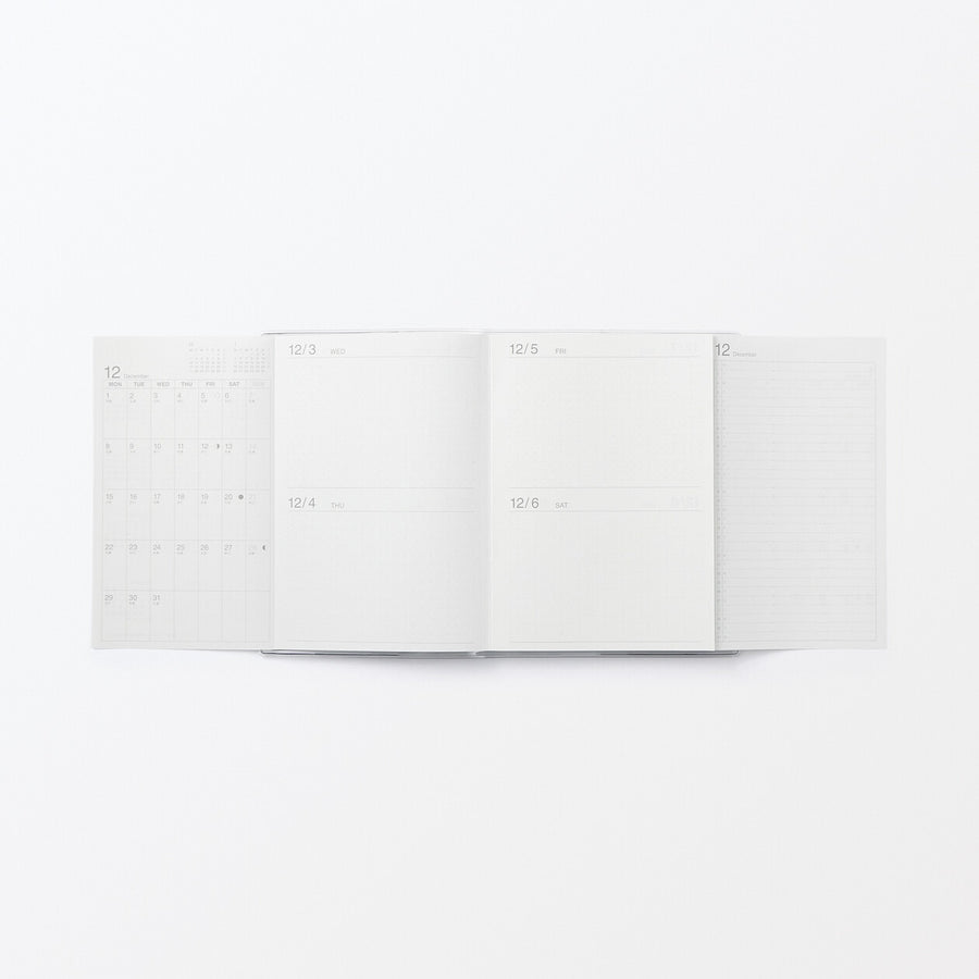 Viewable-at-once Monthly/Daily planner / From Dec. 2025