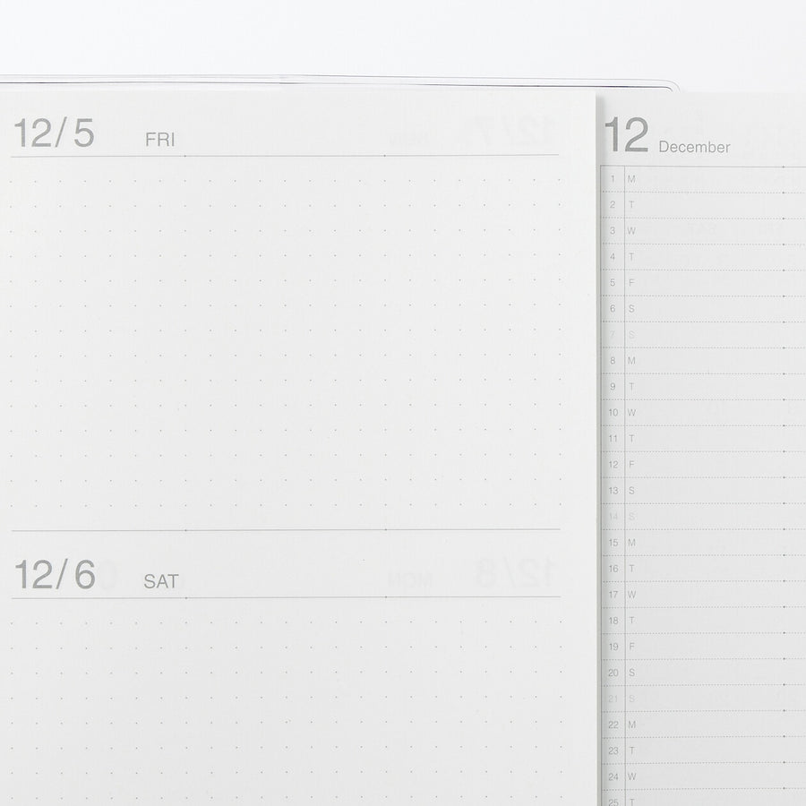 Viewable-at-once Monthly/Daily planner / From Dec. 2025
