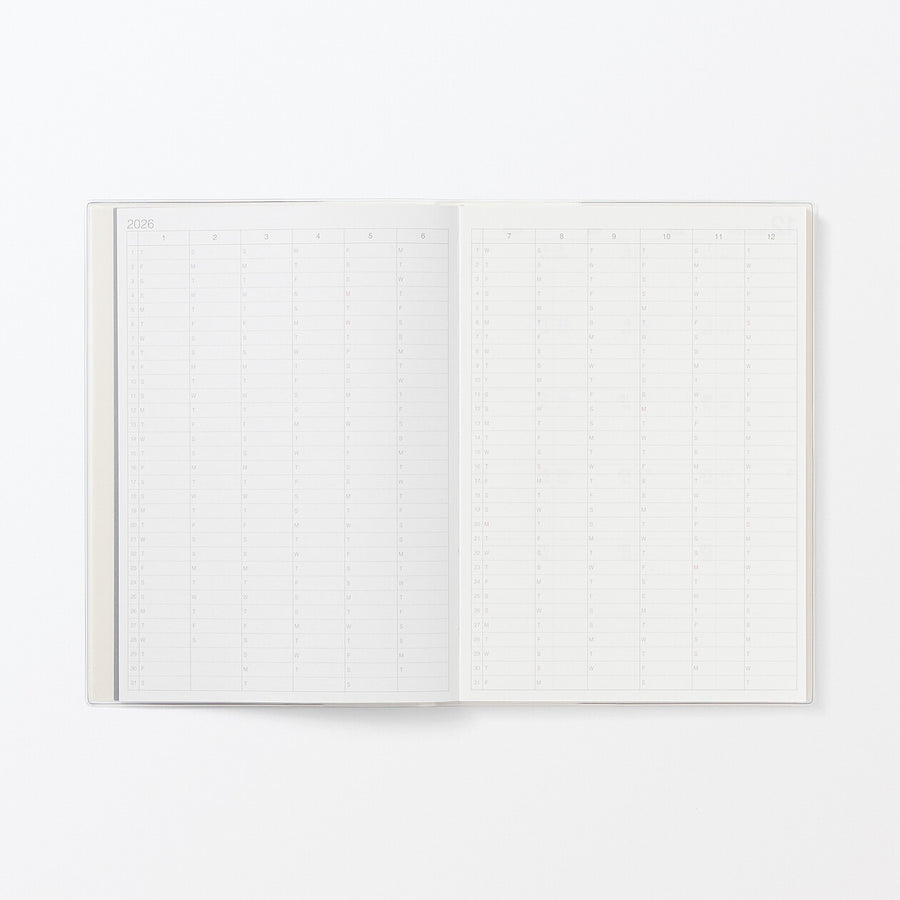 Monday start Vertical planner / From Dec. 2025