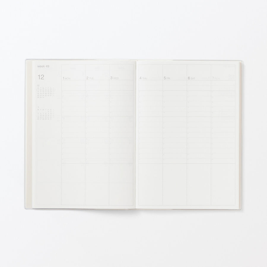 Monday start Vertical planner / From Dec. 2025