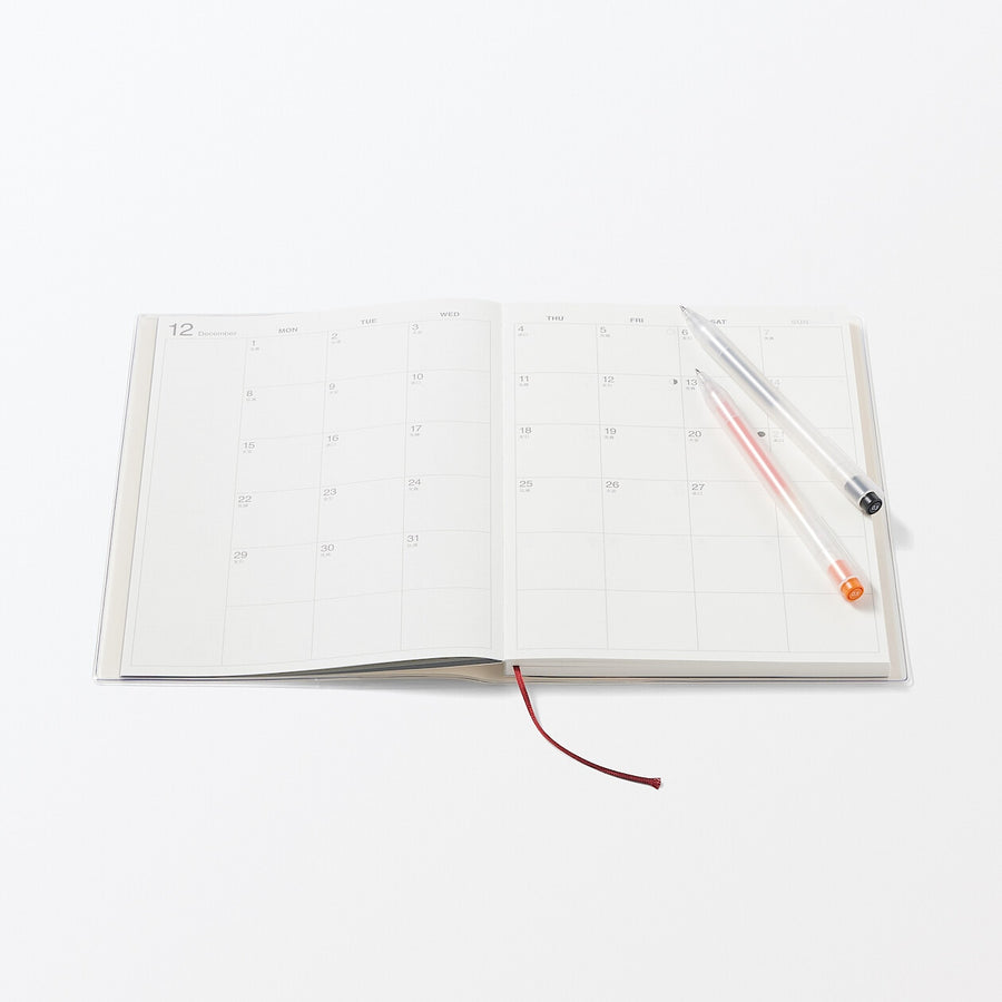 Monday start Vertical planner / From Dec. 2025