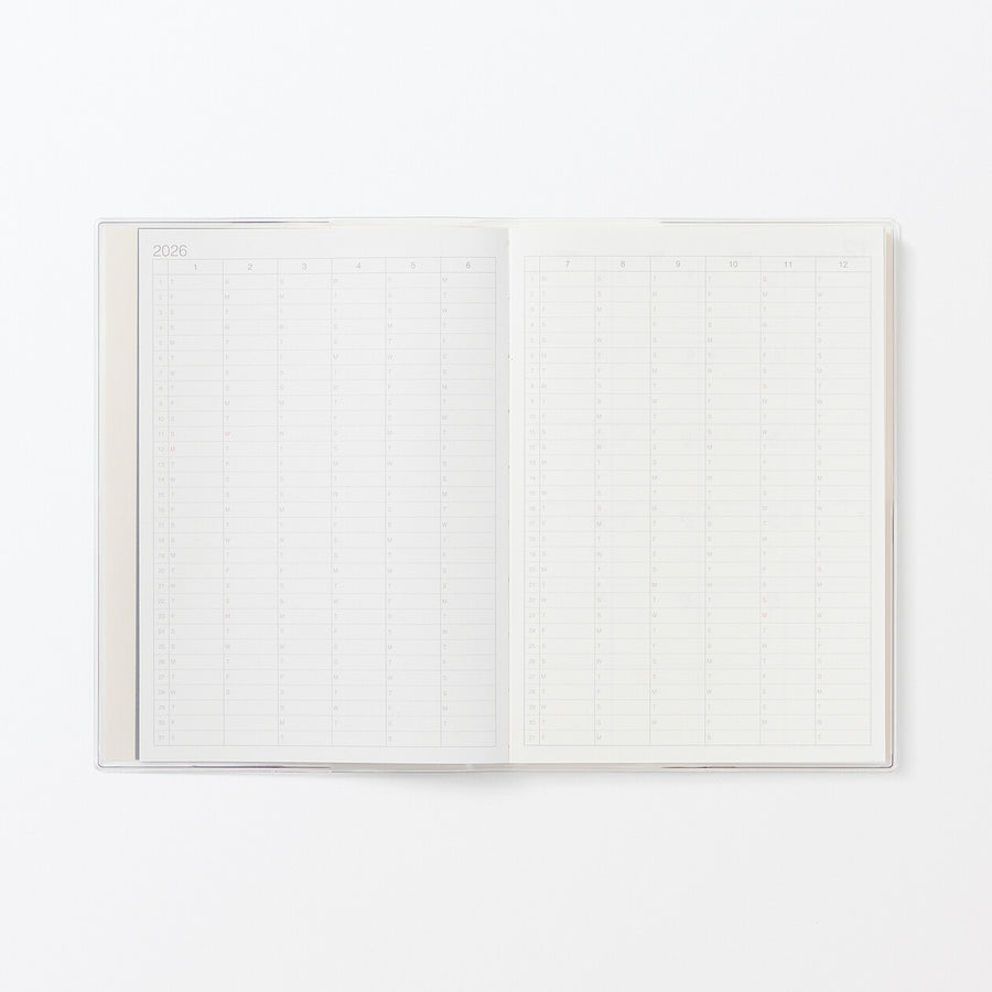 Monday start Vertical planner / From Dec. 2025