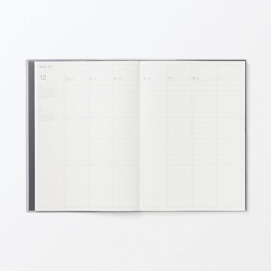 Monday start Vertical planner / From Dec. 2025