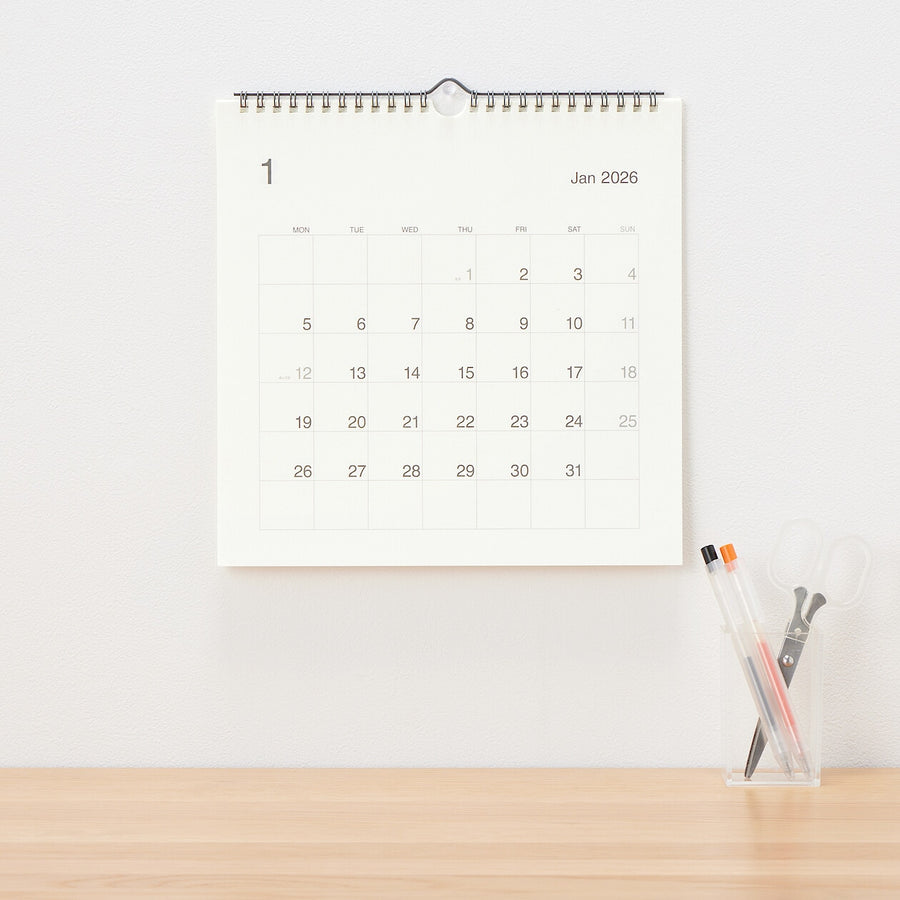 Monday start Calendar / L / Jan. - Dec. 2026