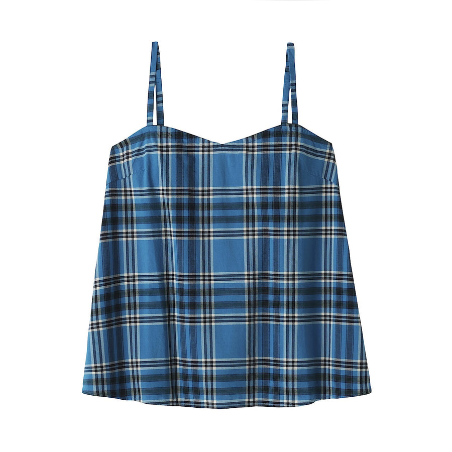W's Madras Check Camisole blouse Blue CheckXS