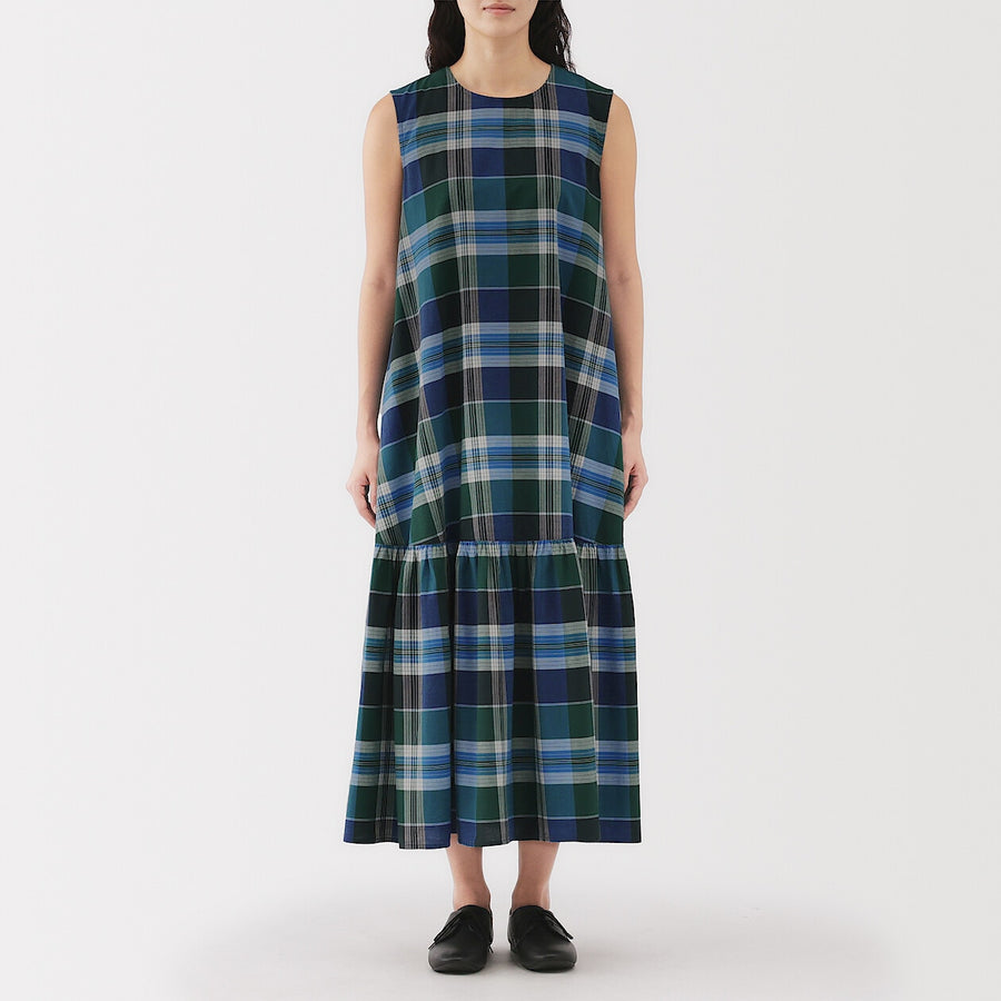 W's Madras Check Camisole blouse Green CheckXS