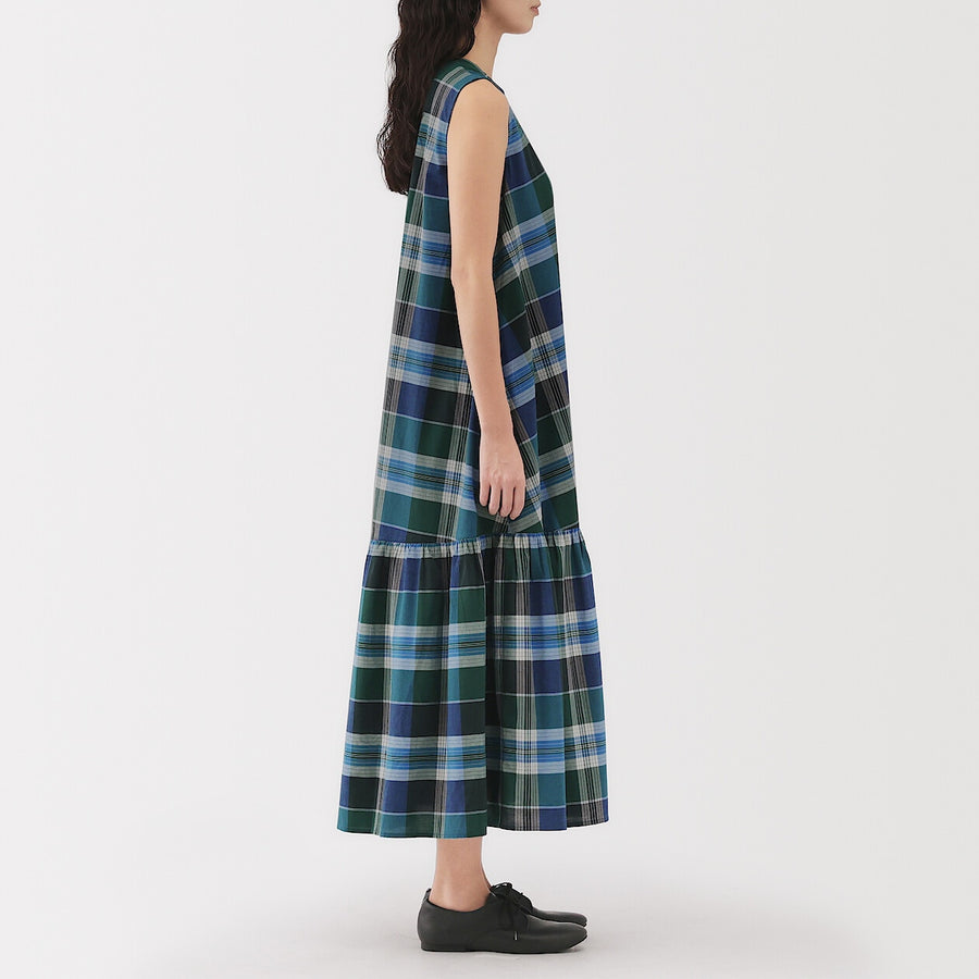 W's Madras Check Camisole blouse Green CheckXS