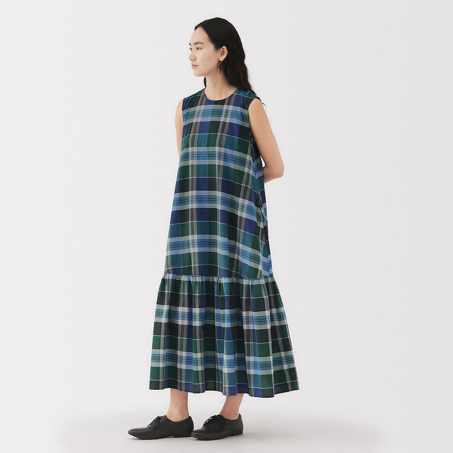 W's Madras Check Camisole blouse Green CheckXS