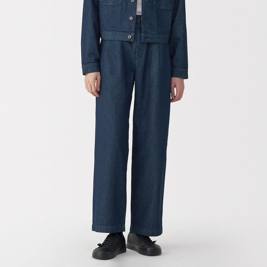 W's washi blended denim pants Dark grey23inch