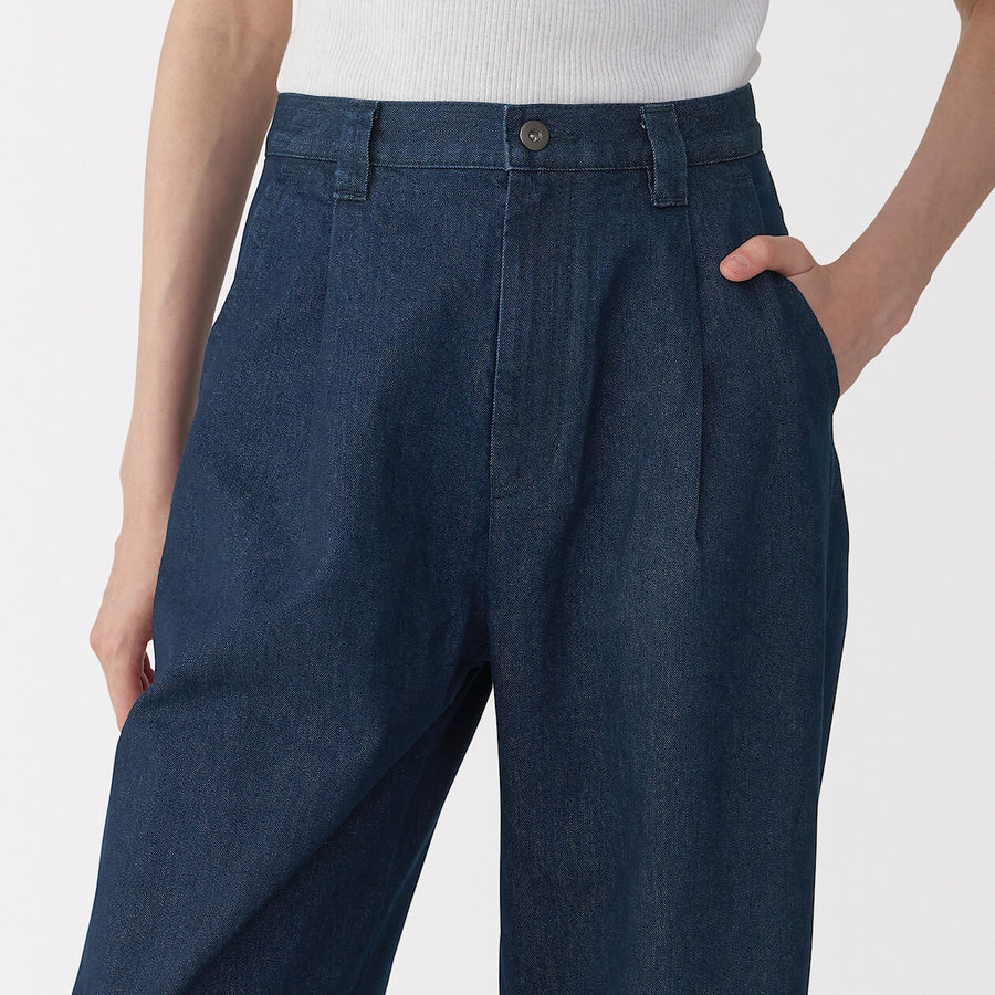 W's washi blended denim pants Dark grey23inch