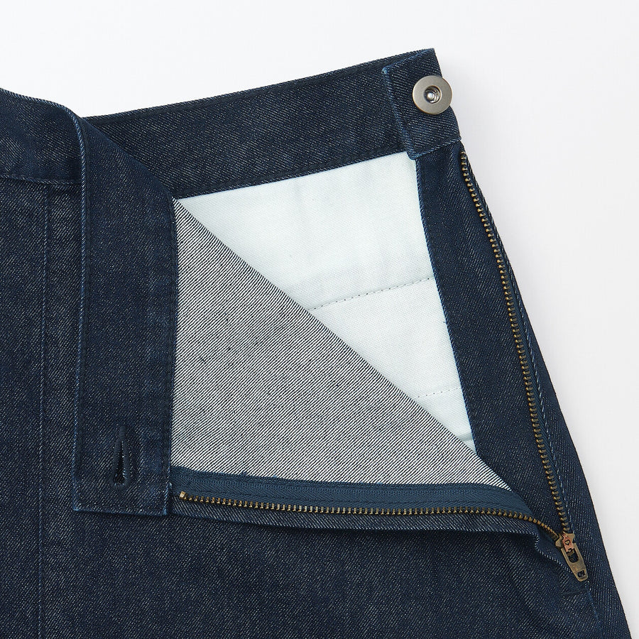 Women's washi blended denim skirt Dark grey23inch