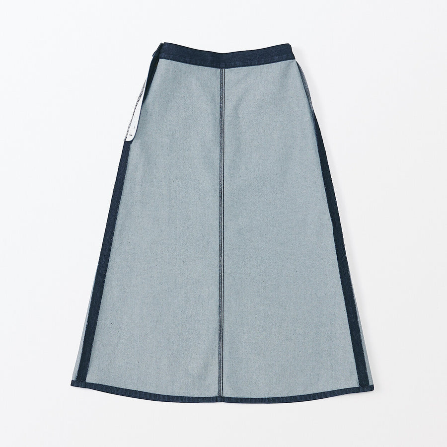 Women's washi blended denim skirt Dark grey23inch