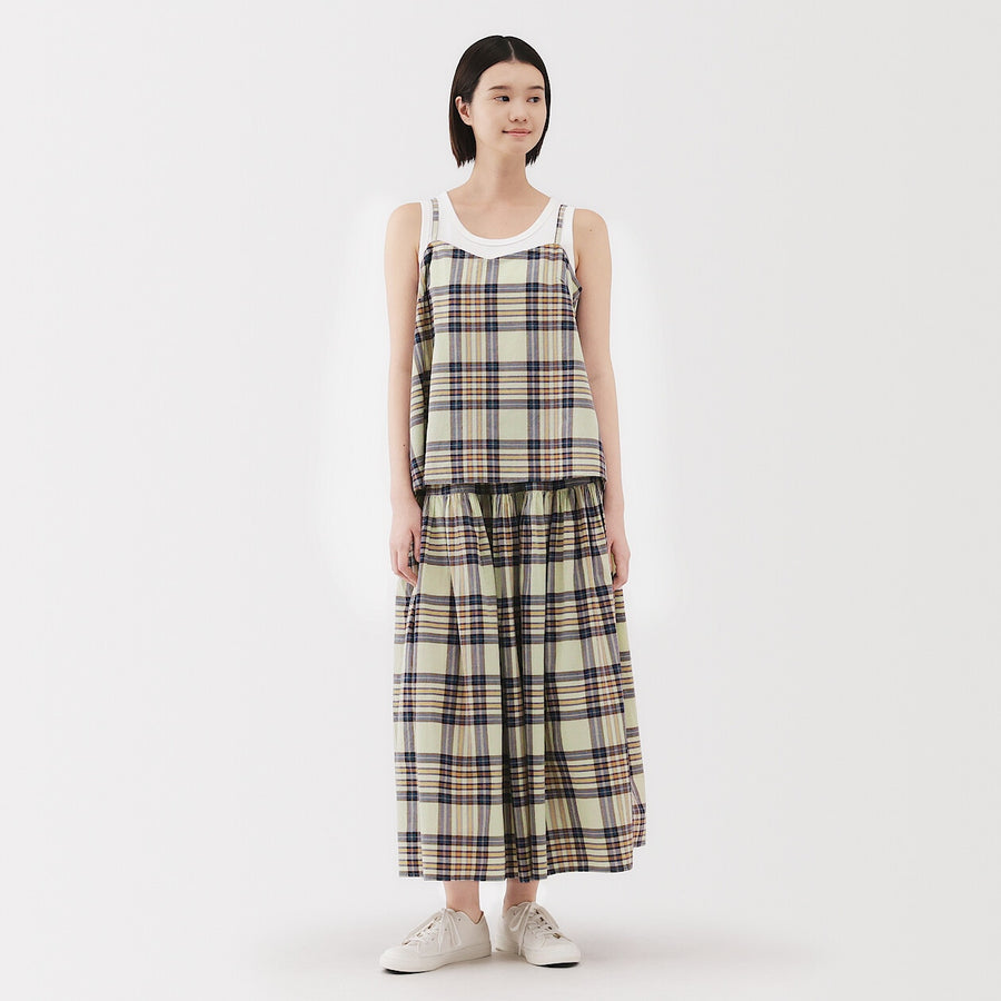 W's Madras Check Camisole blouse Blue CheckXS