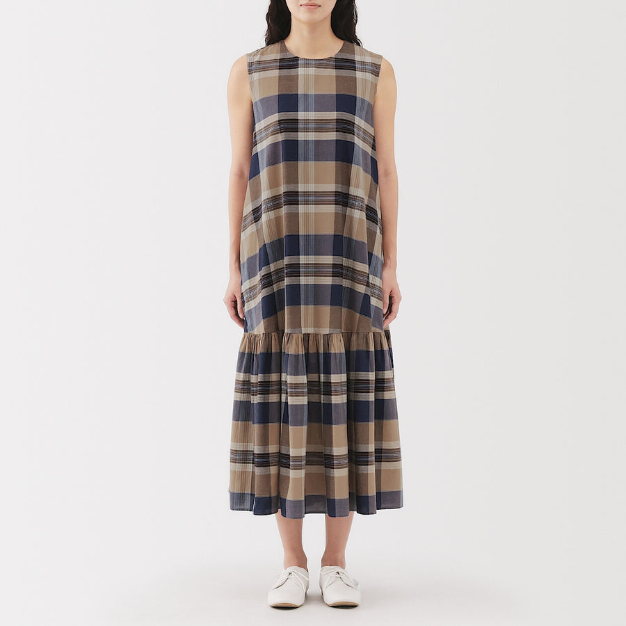 W's Madras Check Camisole blouse Green CheckXS