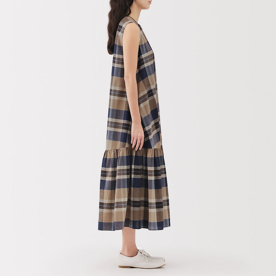 W's Madras Check Camisole blouse Green CheckXS