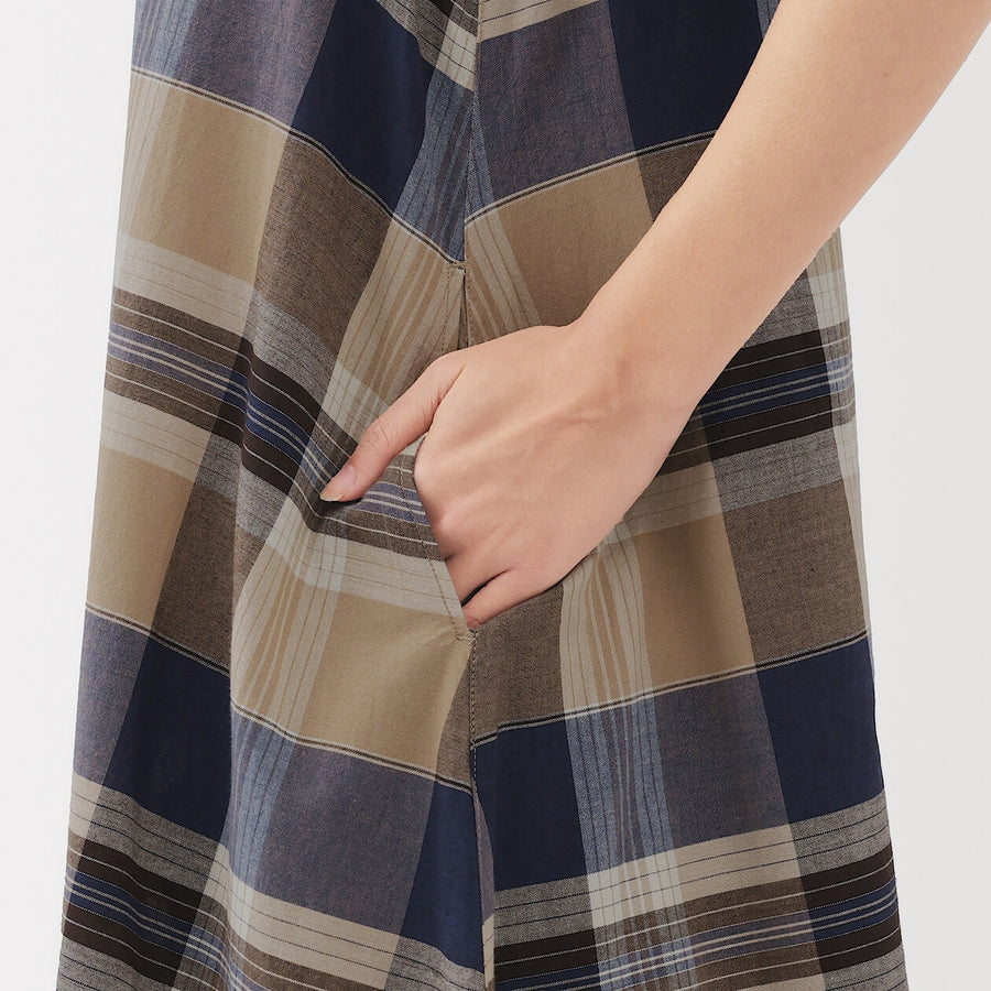 W's Madras Check Camisole blouse Green CheckXS