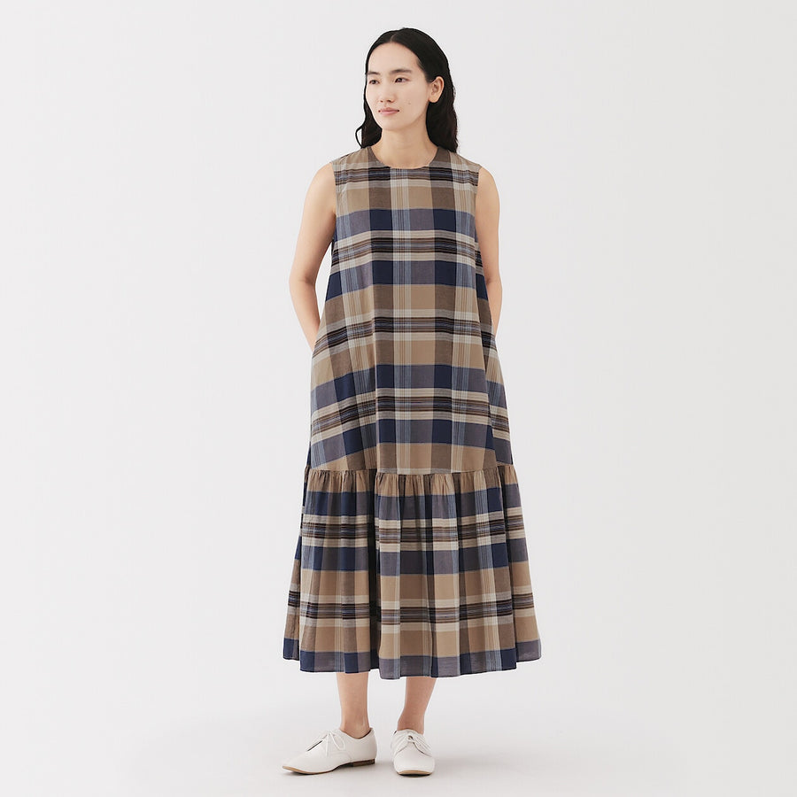 W's Madras Check Camisole blouse Green CheckXS